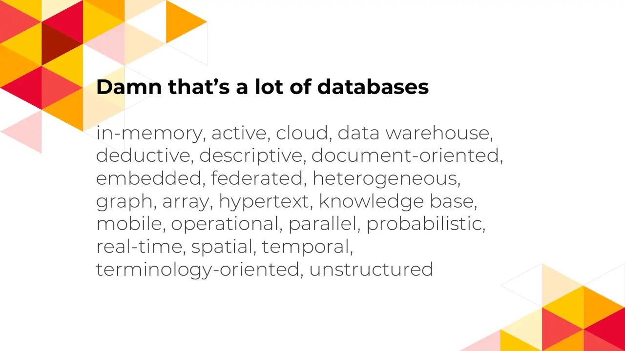 Databases: A History of Places to Put Your Stuff, slide 4 of 33