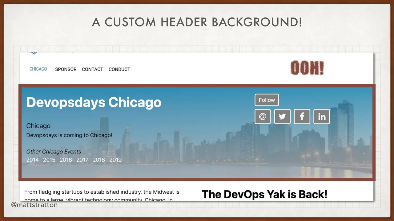 A (Quick) Deep Dive Into The DevOpsDays Website, slide 6 of 12