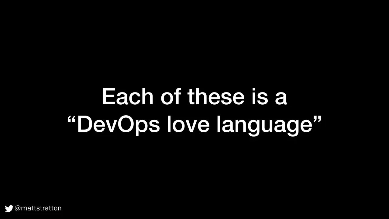 The Five Love Languages of DevOps, slide 8 of 20