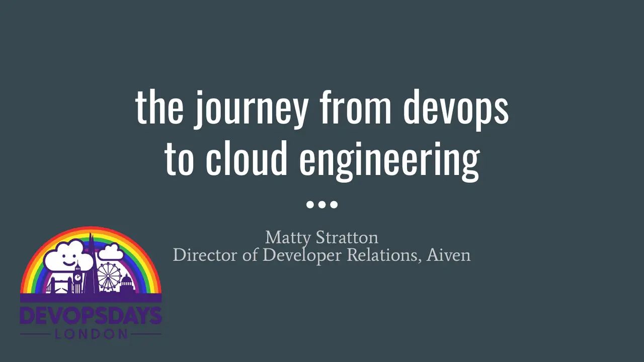 The Journey From DevOps to Cloud Engineering, slide 1 of 54