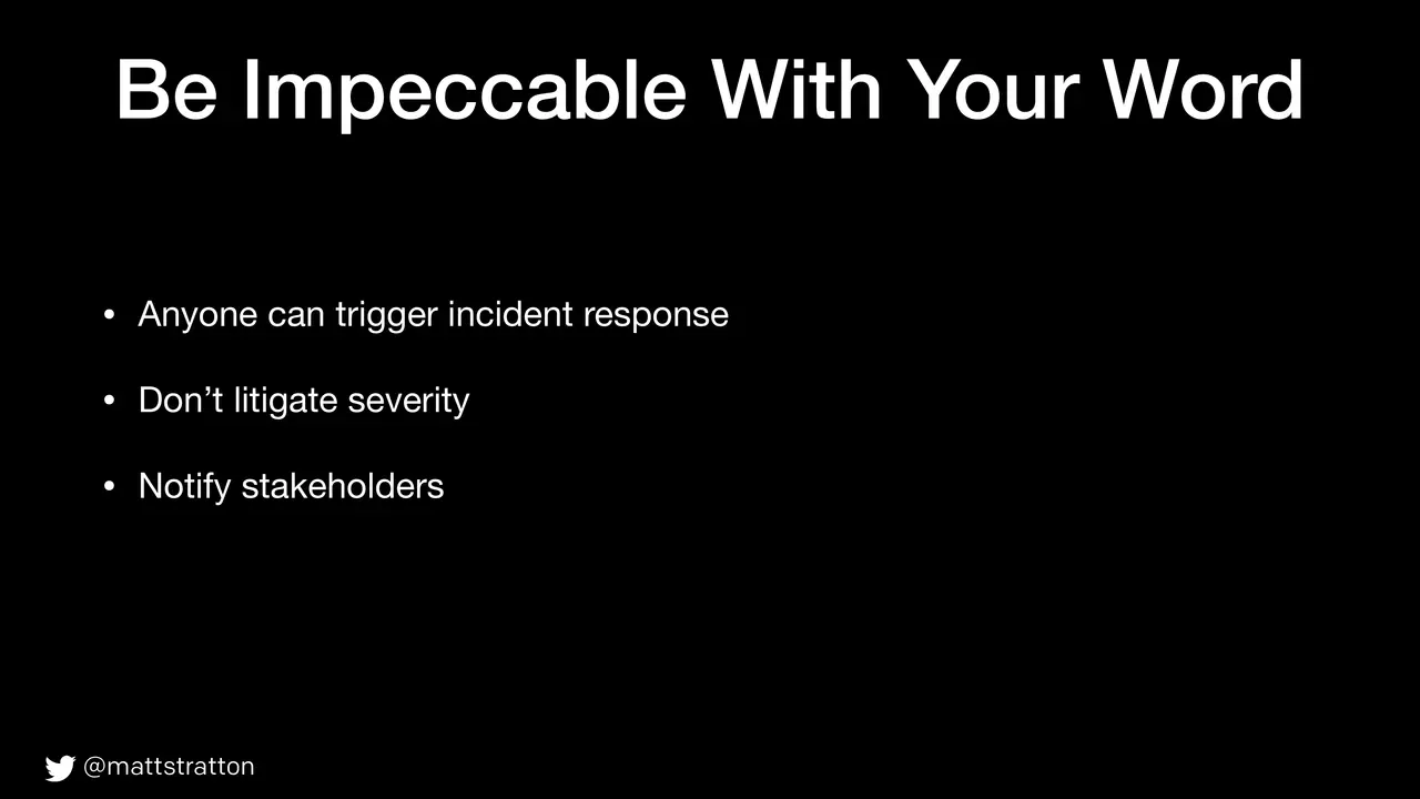 The Four Agreements of Incident Response, slide 20 of 61