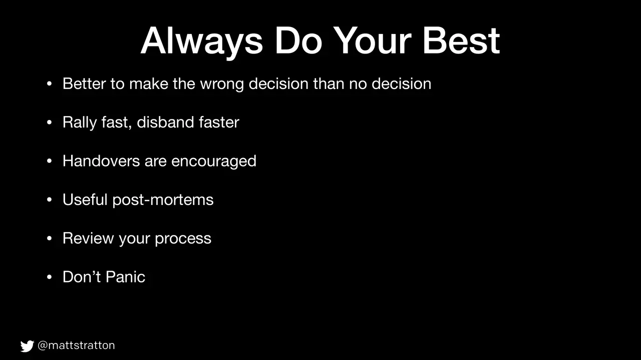 The Four Agreements of Incident Response, slide 58 of 61