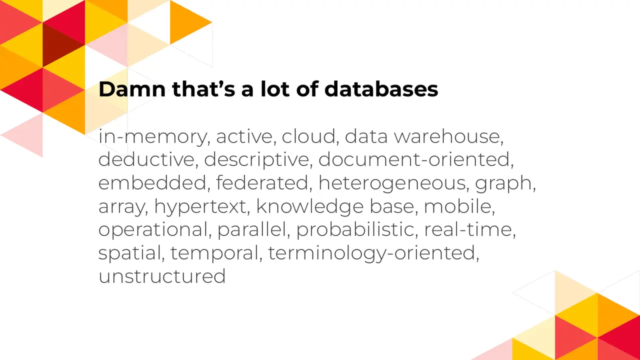 Databases: A History of Places to Put Your Stuff, slide 3 of 33
