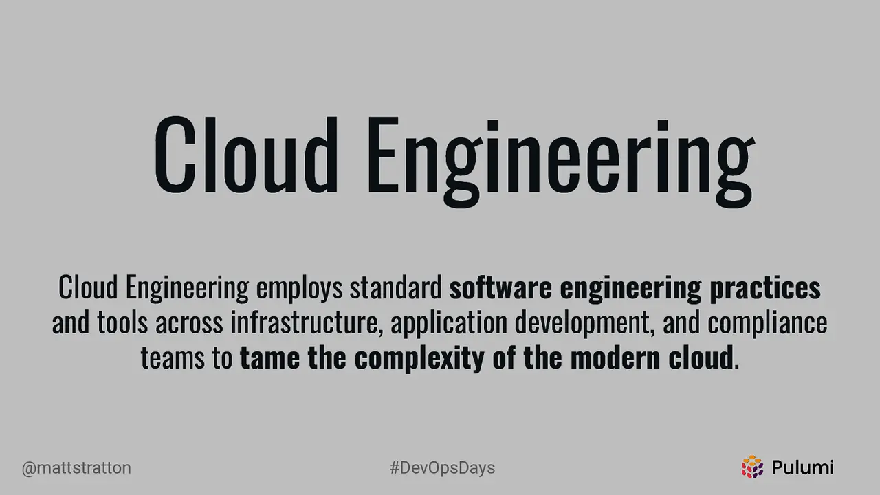 The Journey From DevOps to Cloud Engineering, slide 26 of 54
