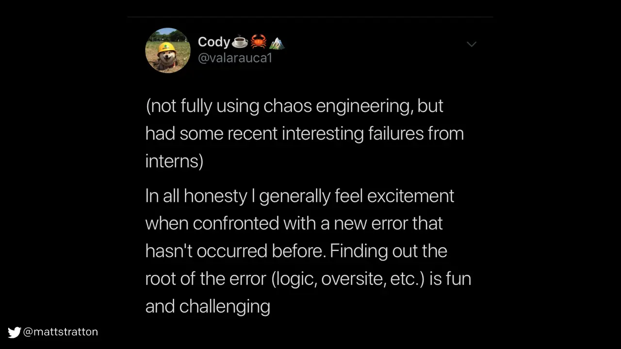 The Psychology of Chaos Engineering, slide 21 of 27
