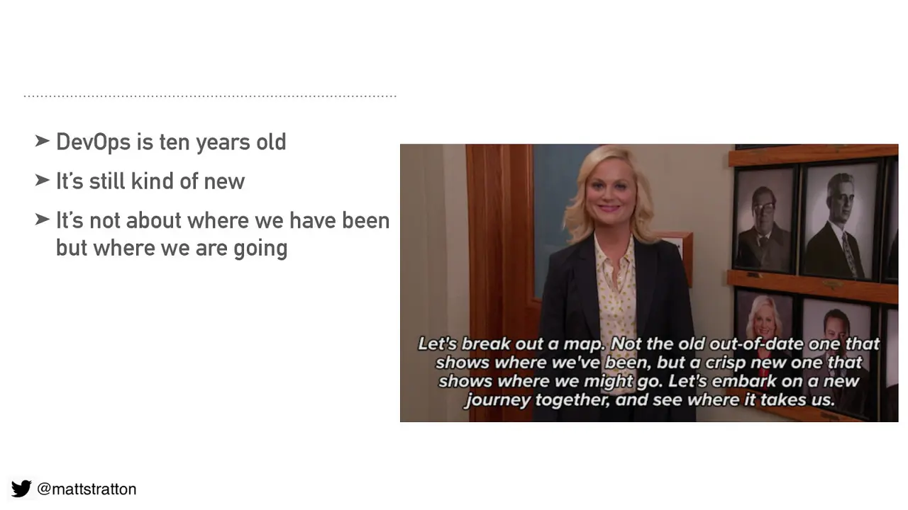 Kubernetes, You Rainbow-Infused Space Unicorn: What Leslie Knope Can Teach Us About DevOps, slide 3 of 20