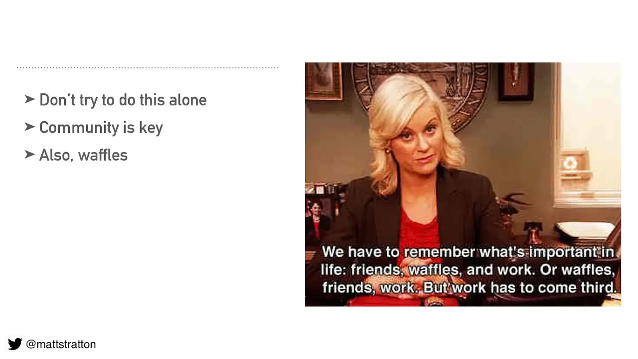 Kubernetes, You Rainbow-Infused Space Unicorn: What Leslie Knope Can Teach Us About DevOps, slide 9 of 20