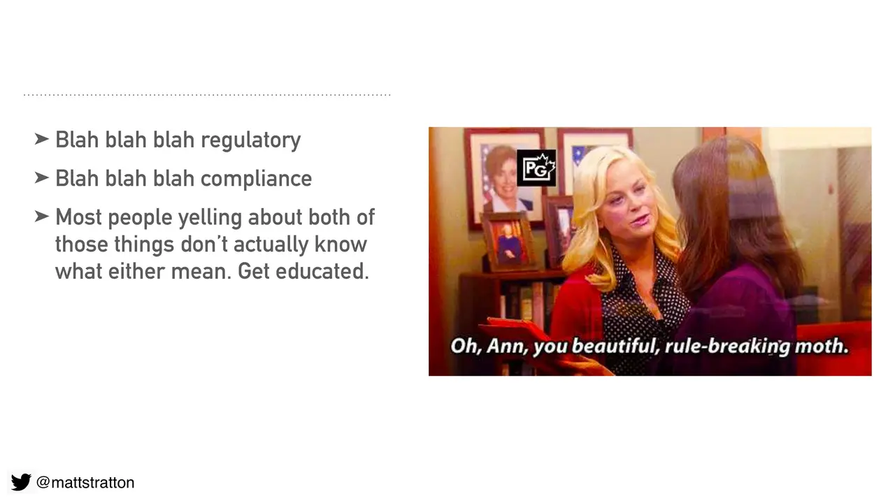 Kubernetes, You Rainbow-Infused Space Unicorn: What Leslie Knope Can Teach Us About DevOps, slide 11 of 20