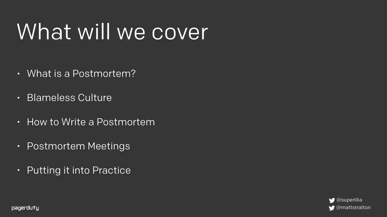 Blameless Postmortems: How to Actually Do Them, slide 2 of 98