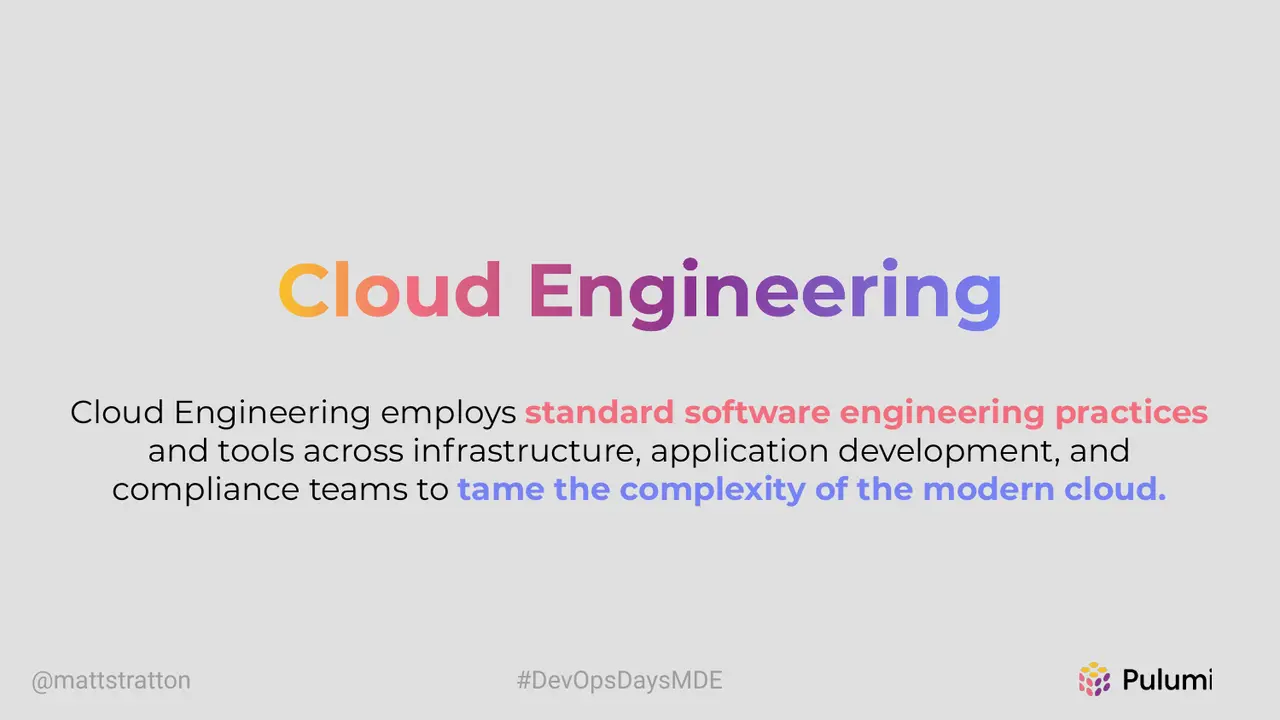 The Journey From DevOps to Cloud Engineering, slide 26 of 54