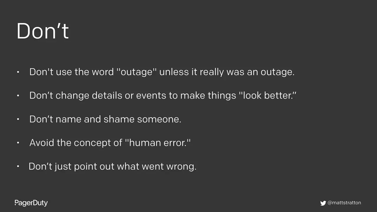 Blameless Postmortems: How to Actually Do Them, slide 75 of 96