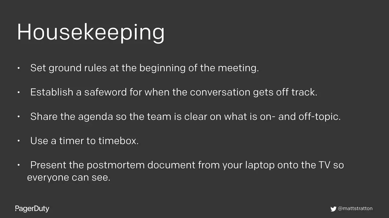 Blameless Postmortems: How to Actually Do Them, slide 86 of 96
