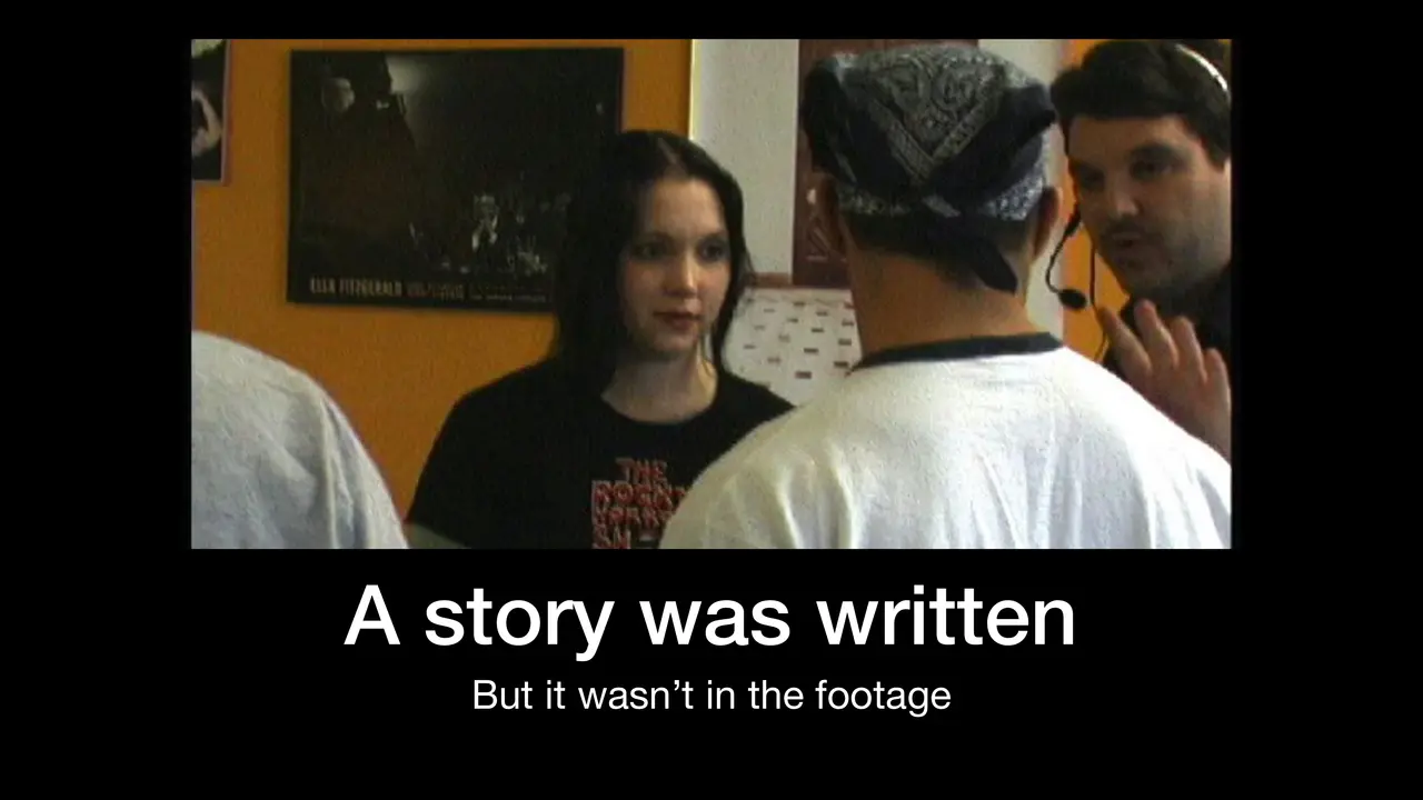 Talk Selection As Mockumentary Film Editing, slide 14 of 20