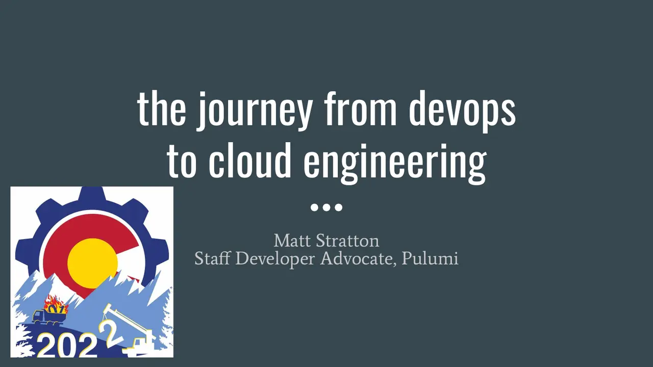 The Journey From DevOps to Cloud Engineering, slide 1 of 54